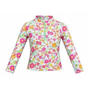 Betsey Johnson rash guard Girls Long Sleeve Swim Top Floral 10 beach colorful